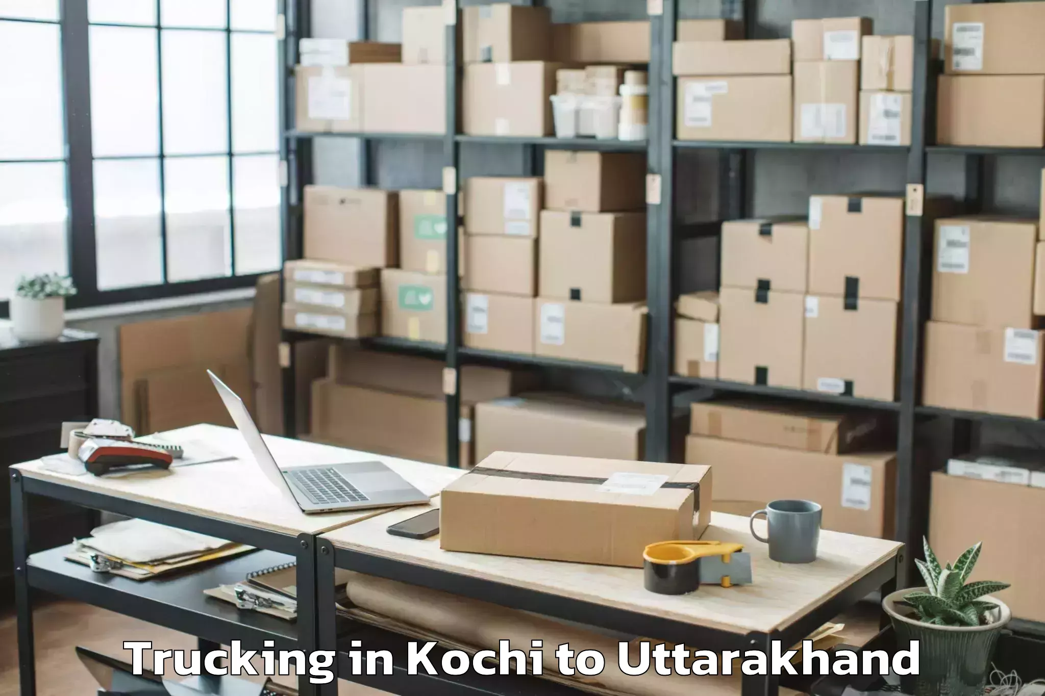 Easy Kochi to Ghansali Trucking Booking